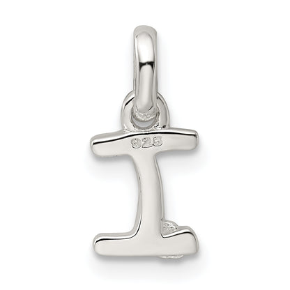Sterling Silver Letter I With Enamel Pendant