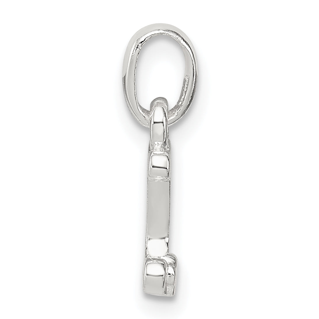Sterling Silver Letter J With Enamel Pendant