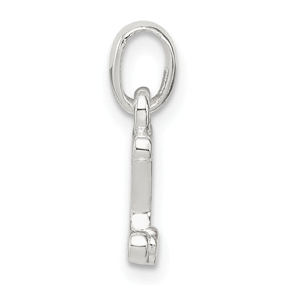 Sterling Silver Letter J With Enamel Pendant