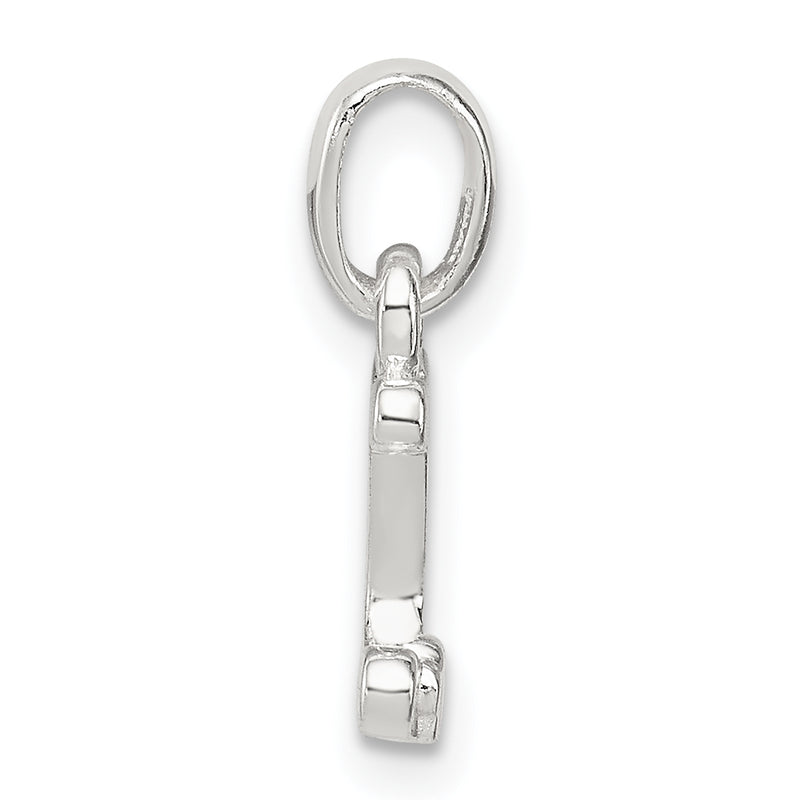 Sterling Silver Letter J With Enamel Pendant