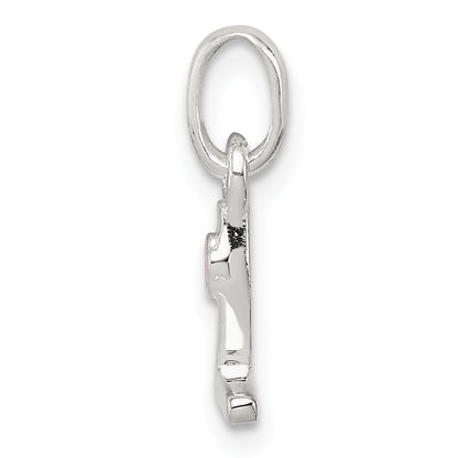 Sterling Silver Letter L With Enamel Pendant