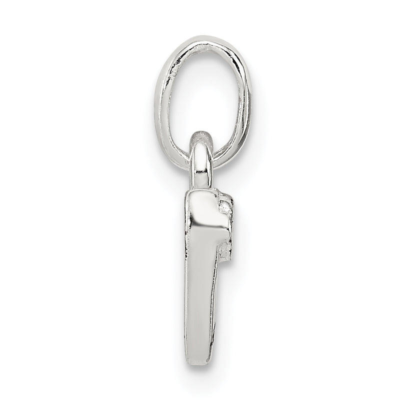 Sterling Silver Letter N With Enamel Pendant