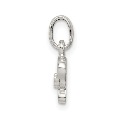 Sterling Silver Letter P With Enamel Pendant