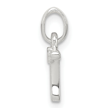 Sterling Silver Letter T With Enamel Pendant