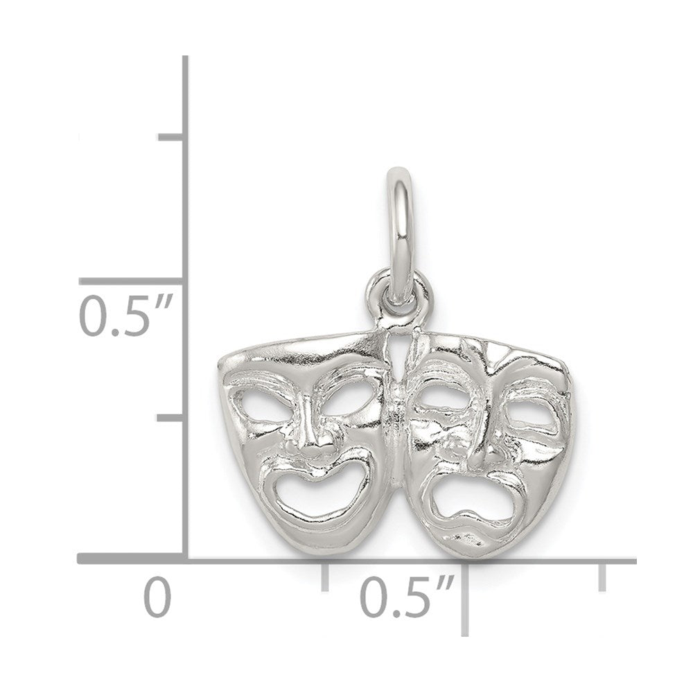 Sterling Silver Comedy/Tragedy Charm