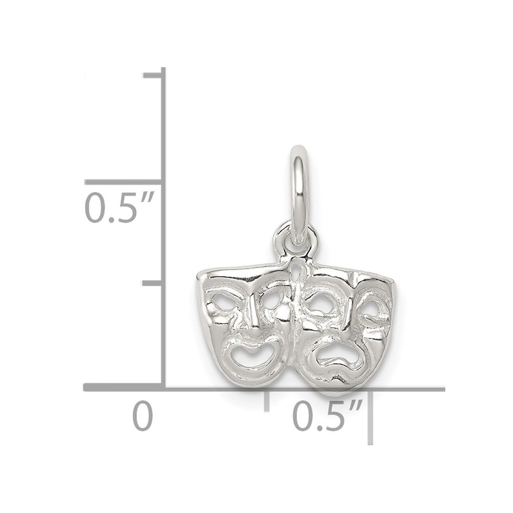 Sterling Silver Comedy/Tragedy Charm