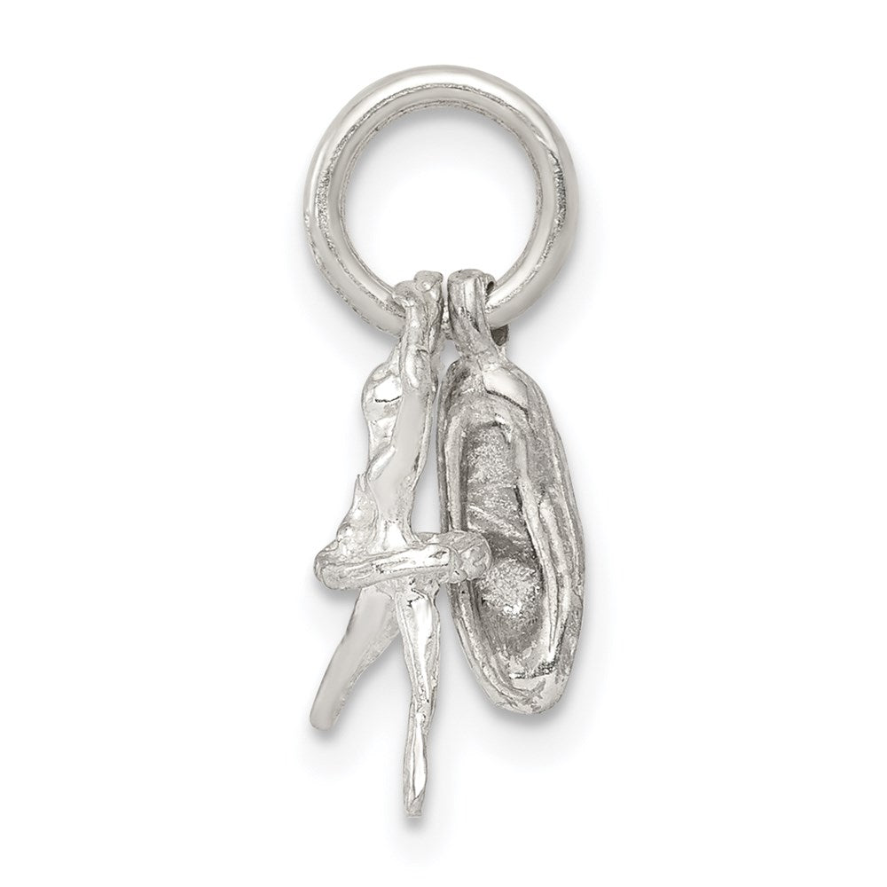 Sterling Silver Ballerina With Shoe Charm