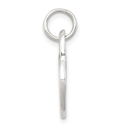 Sterling Silver Polished Mom Heart Charm