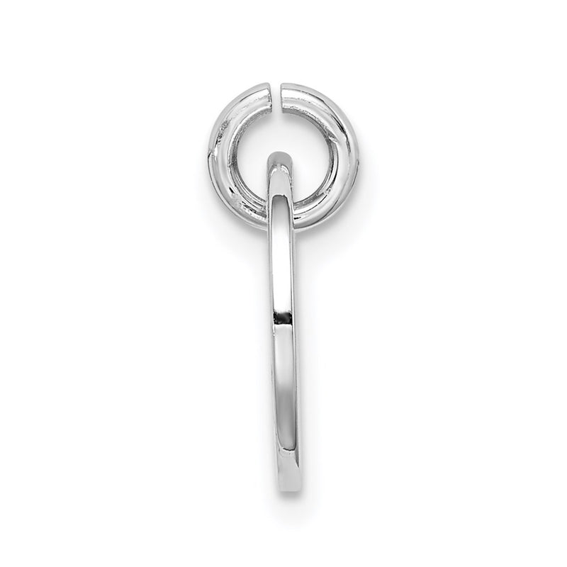 Sterling Silver Rhodium-Plated Polished Mad Love Pendant