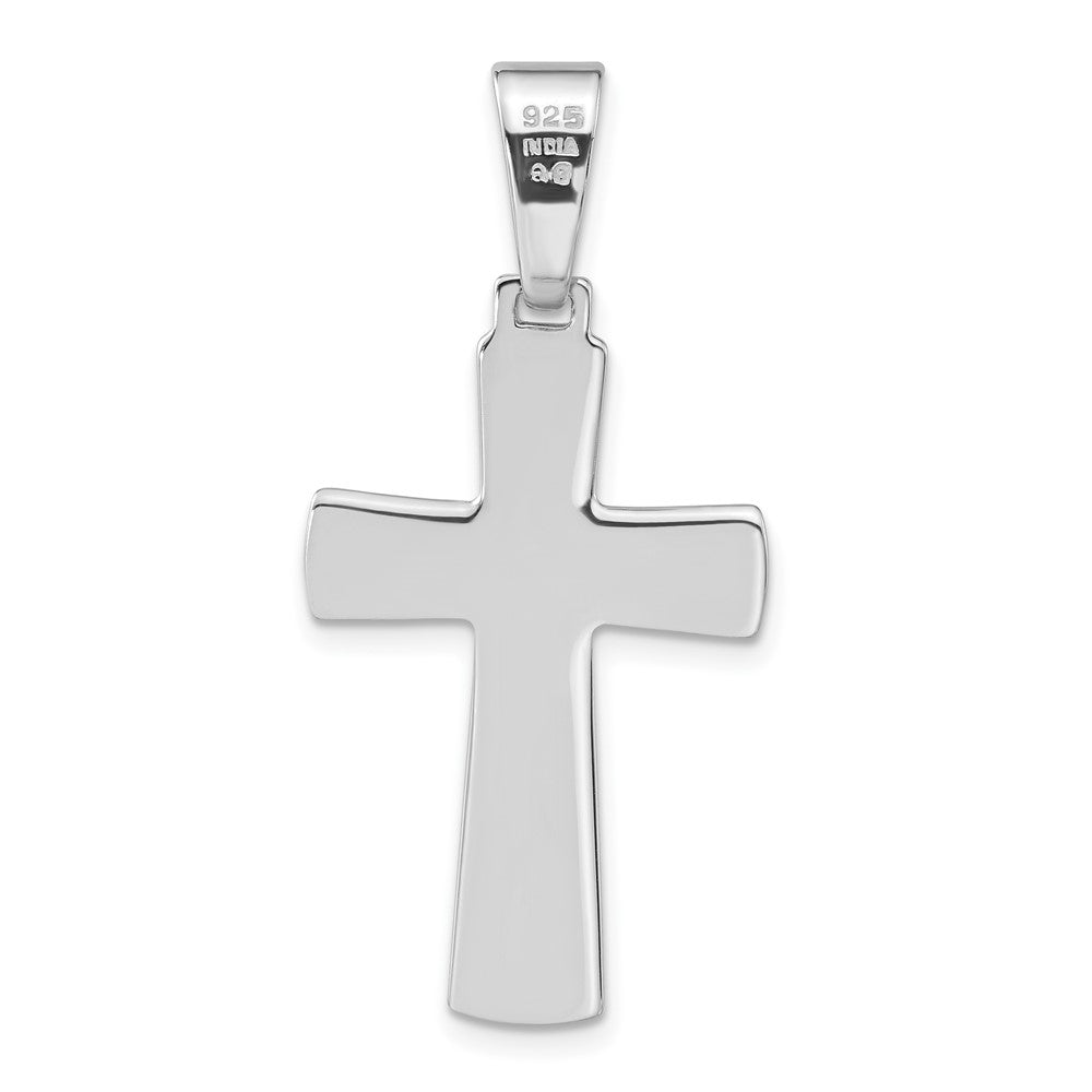 Sterling Silver Polished Cross Pendant