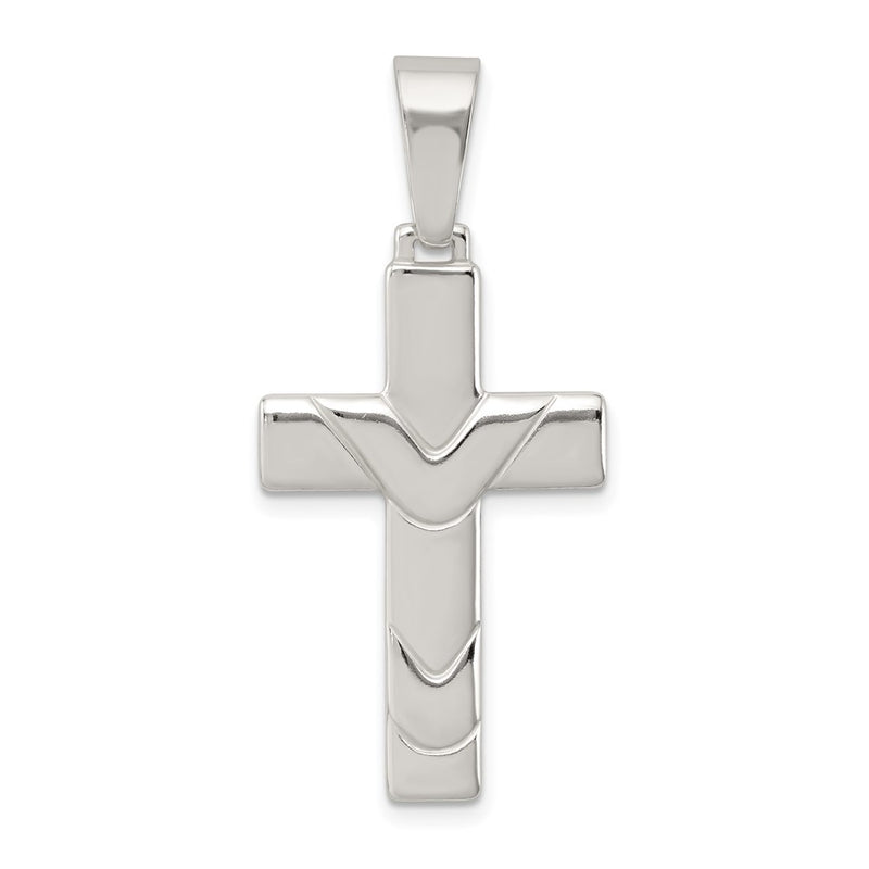 Sterling Silver Polished Cross Pendant