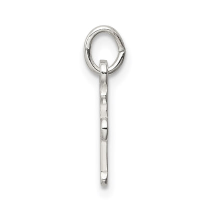 Sterling Silver Polished Cross Charm