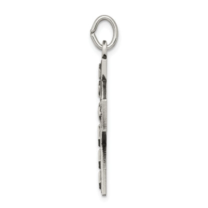 Sterling Silver Antiqued Irish Cross Pendant