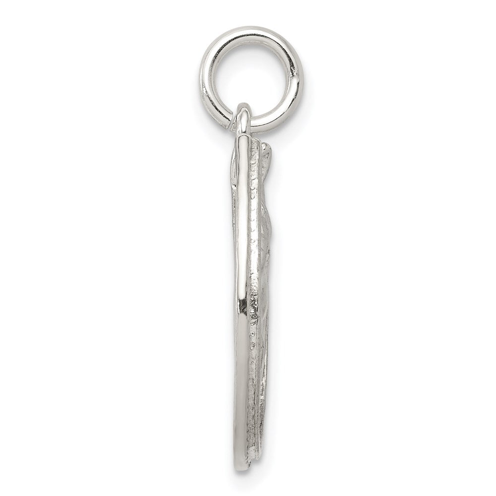 Sterling Silver Horseshoe With Horse Head Pendant