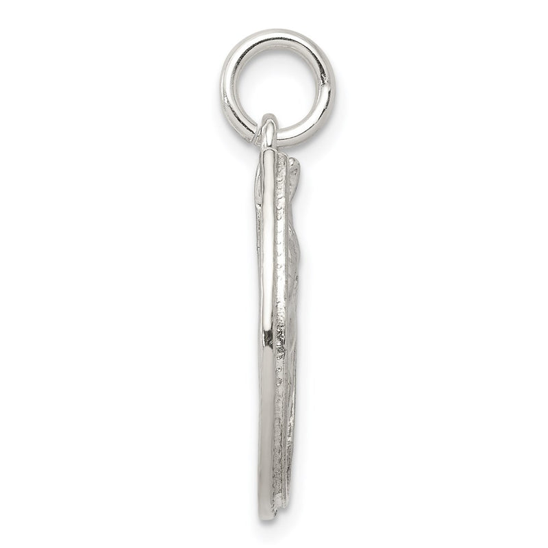 Sterling Silver Horseshoe With Horse Head Pendant