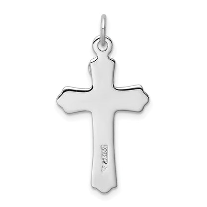 Sterling Silver Rhodium-Plated & Gold-Tone Inri Crucifix Cross Pendant