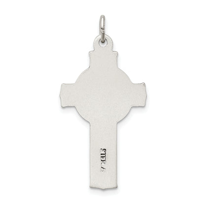 Sterling Silver Antiqued Irish 4-Way Inri Crucifix Cross Pendant