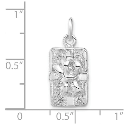 Sterling Silver Polished Present Charm