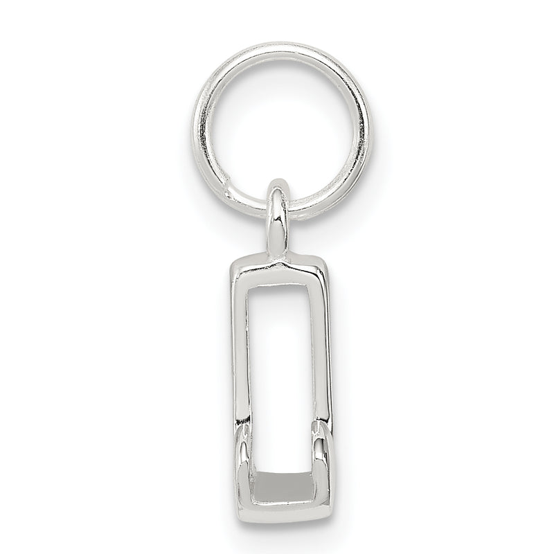 Sterling Silver Letter J Initial Charm