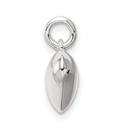 Sterling Silver Polished Puff Heart Charm