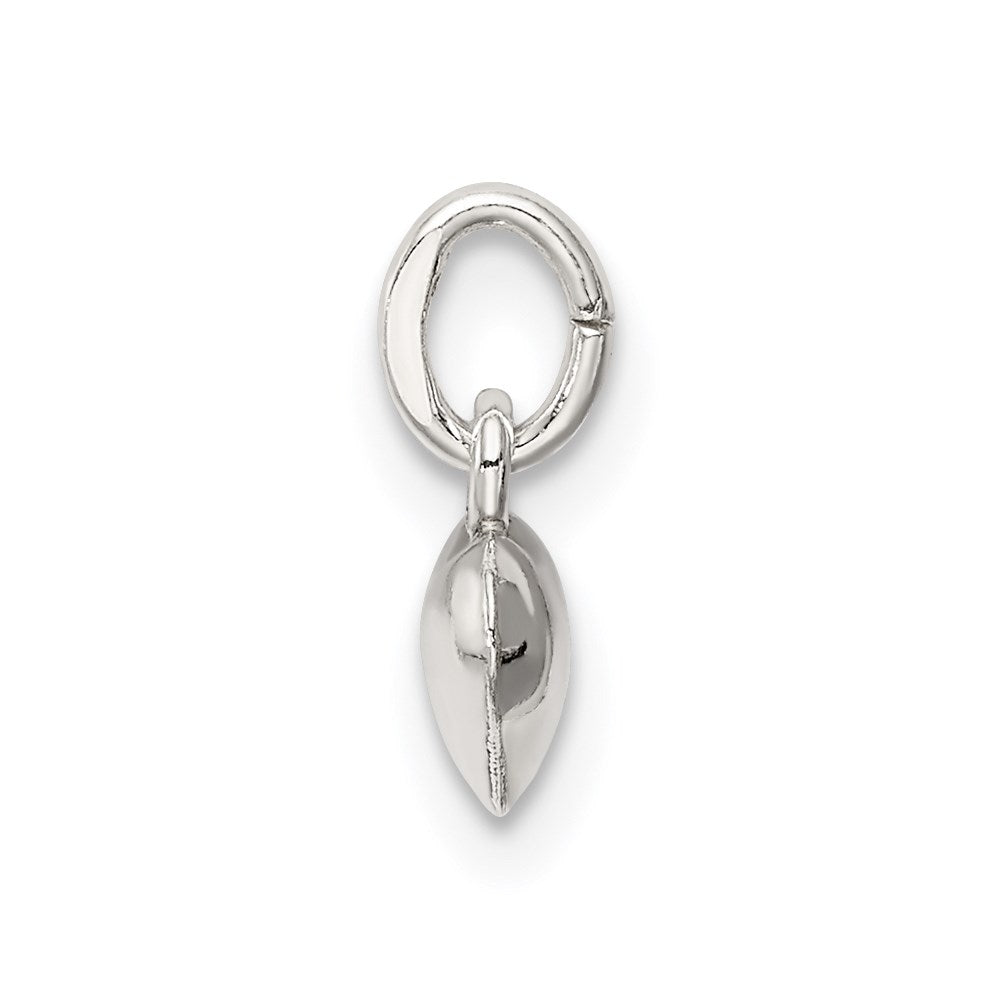 Sterling Silver Polished Puff Heart Charm