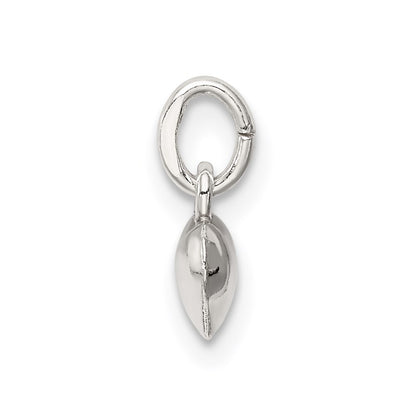 Sterling Silver Polished Puff Heart Charm