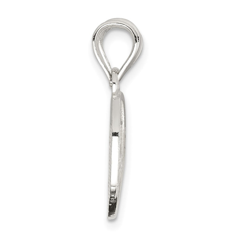 Sterling Silver Polished Mini Best Friends Break Away Heart Pendant