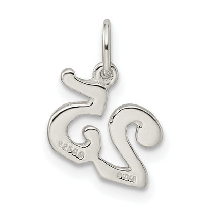 Sterling Silver Polished 25 Charm
