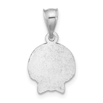 Sterling Silver Polished Boy Head Pendant