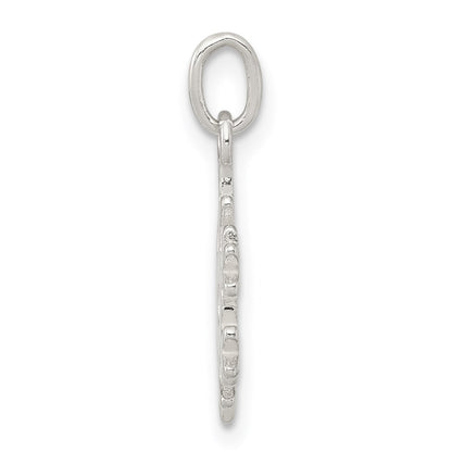 Sterling Silver Polished Snowflake Charm