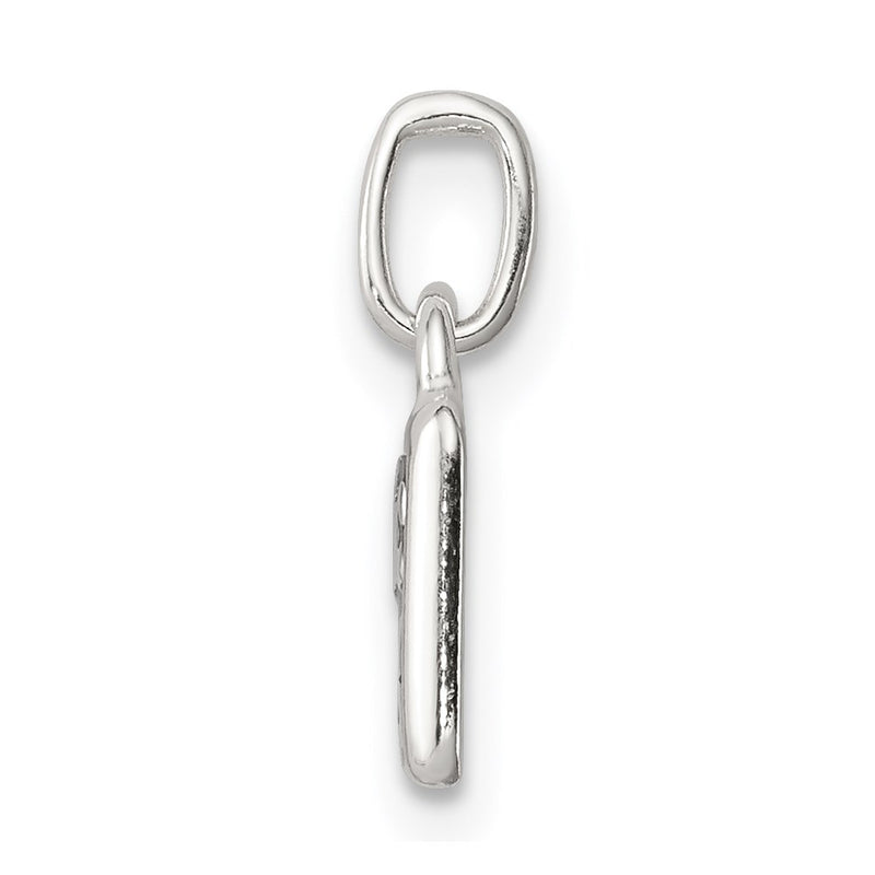 Sterling Silver Polished Enamel Abc 123 Pendant