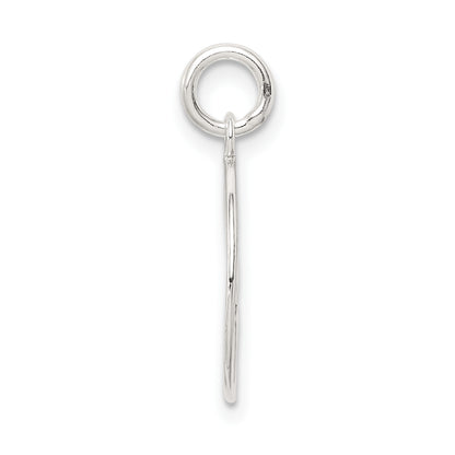 Sterling Silver Polished Basketball Pendant