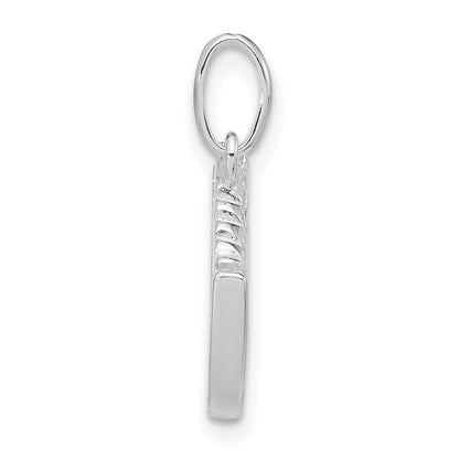 Sterling Silver Polished Ice Skate Charm