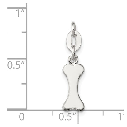 Sterling Silver Polished Dog Bone Charm