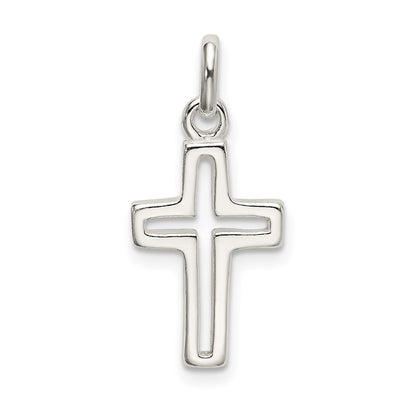 Sterling Silver Cut-Out Cross Charm