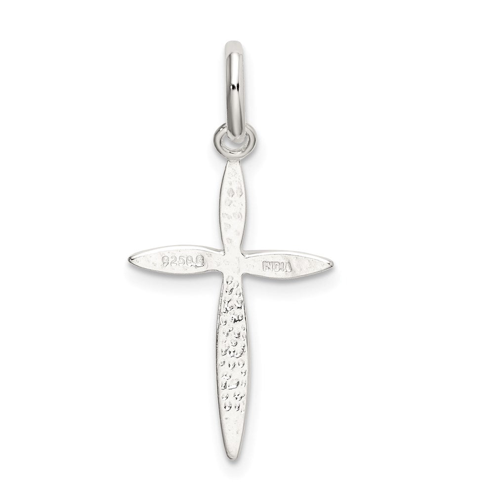Sterling Silver Polished Passion Cross Charm