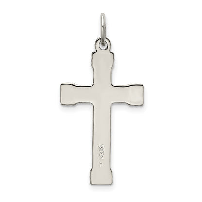 Sterling Silver & Gold-Plated Polished Cross Pendant