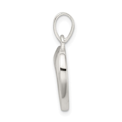 Sterling Silver Polished Love Heart Pendant