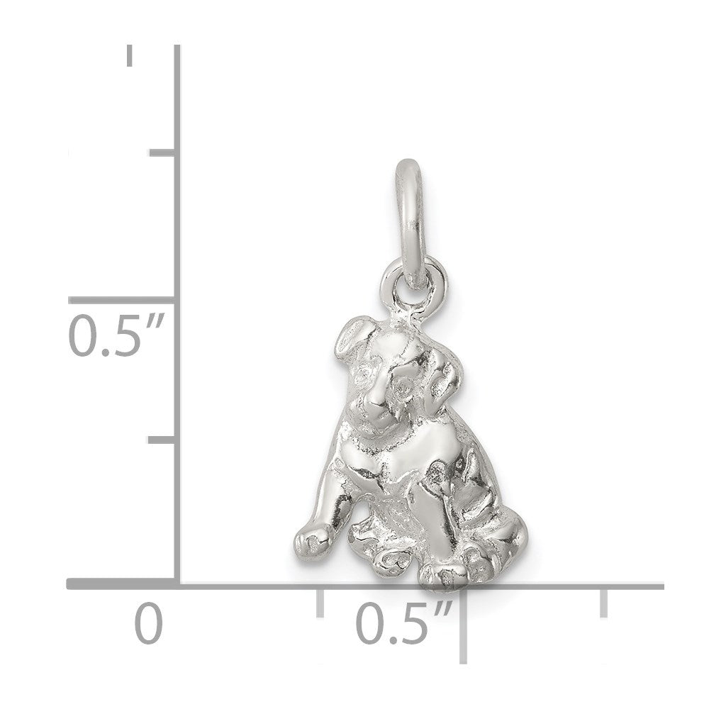 Sterling Silver Dog Charm