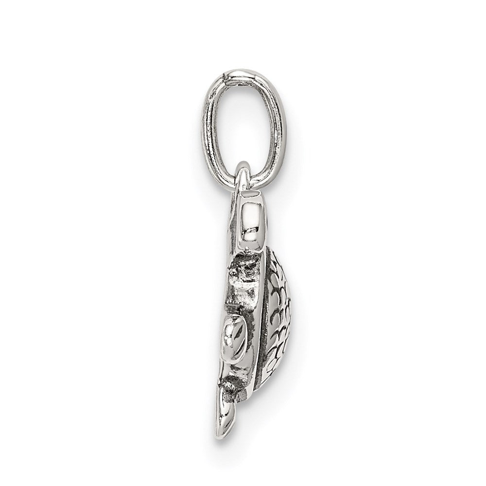 Sterling Silver Antiqued Turtle Charm