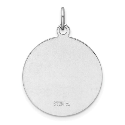 Sterling Silver Rhodium-Plated & Gold Tone St. Anthony Medal Pendant