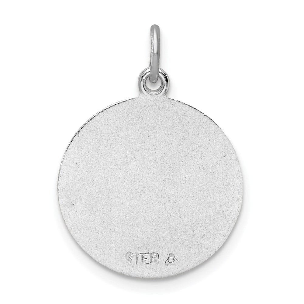 Sterling Silver Rhodium-Plated & Gold Tone St. Michael Medal