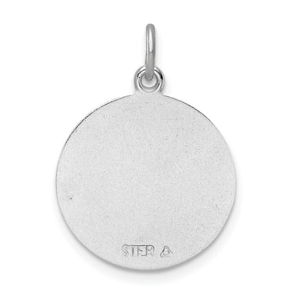 Sterling Silver Rhodium-Plated & Gold Tone St. Michael Medal