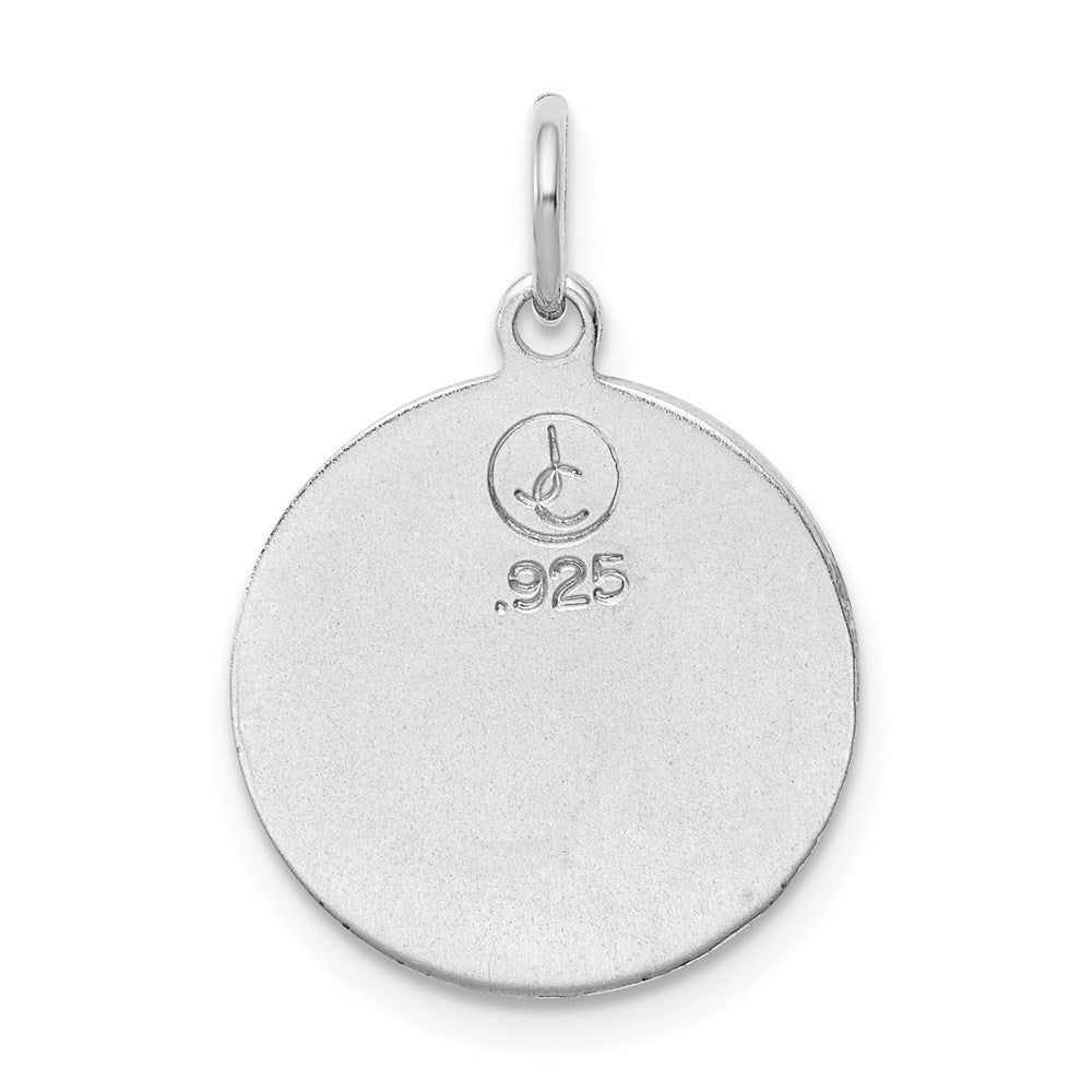 Sterling Silver Rhodium-Plated & Gold Tone St Peregrine Medal