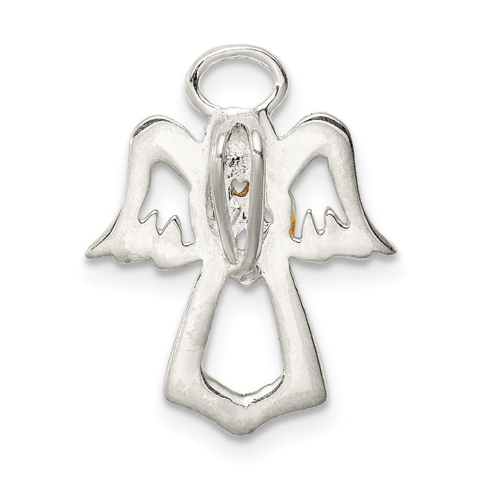 Sterling Silver & Gold Tone Angel Chain Slide