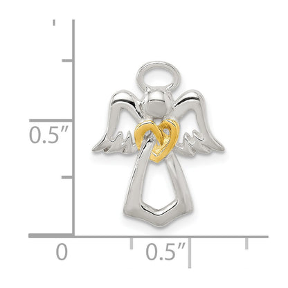 Sterling Silver & Gold Tone Angel Chain Slide