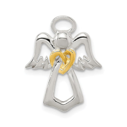 Sterling Silver & Gold Tone Angel Chain Slide