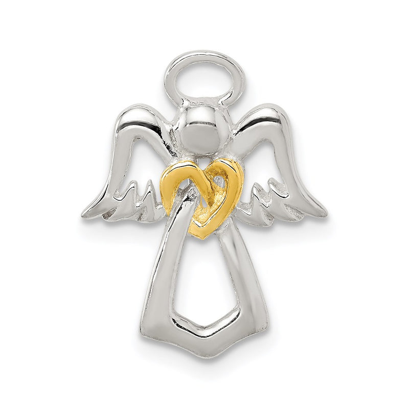 Sterling Silver & Gold Tone Angel Chain Slide