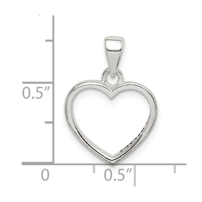 Sterling Silver Enamel Love You Mom Heart Pendant