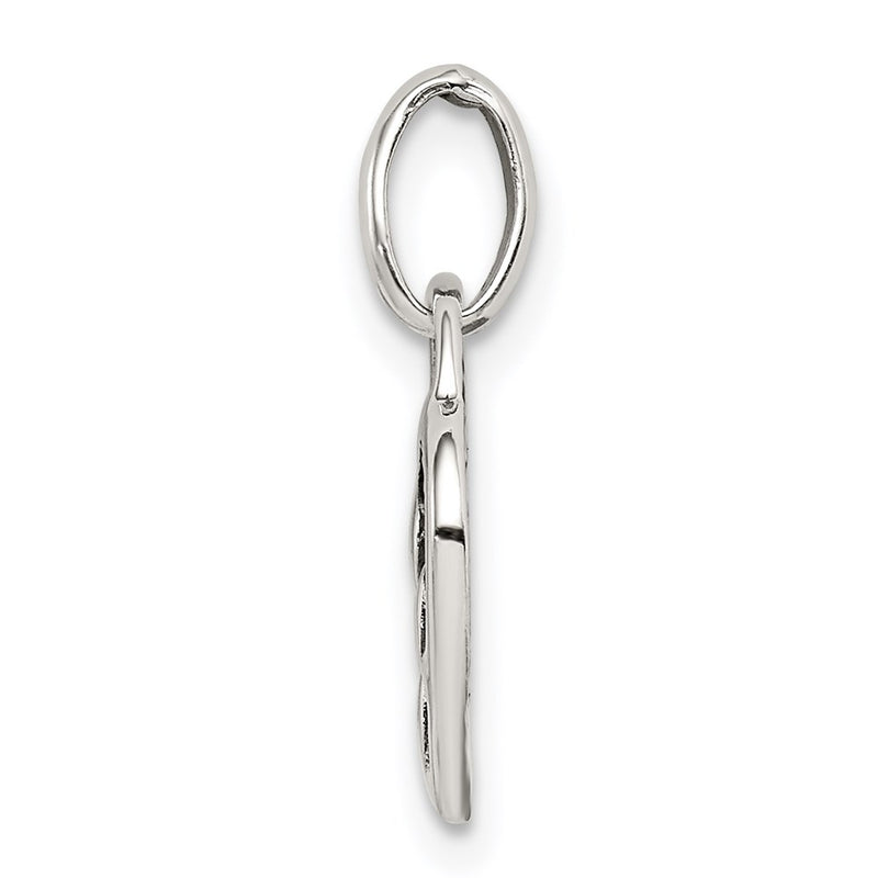 Sterling Silver Antique Heart Charm